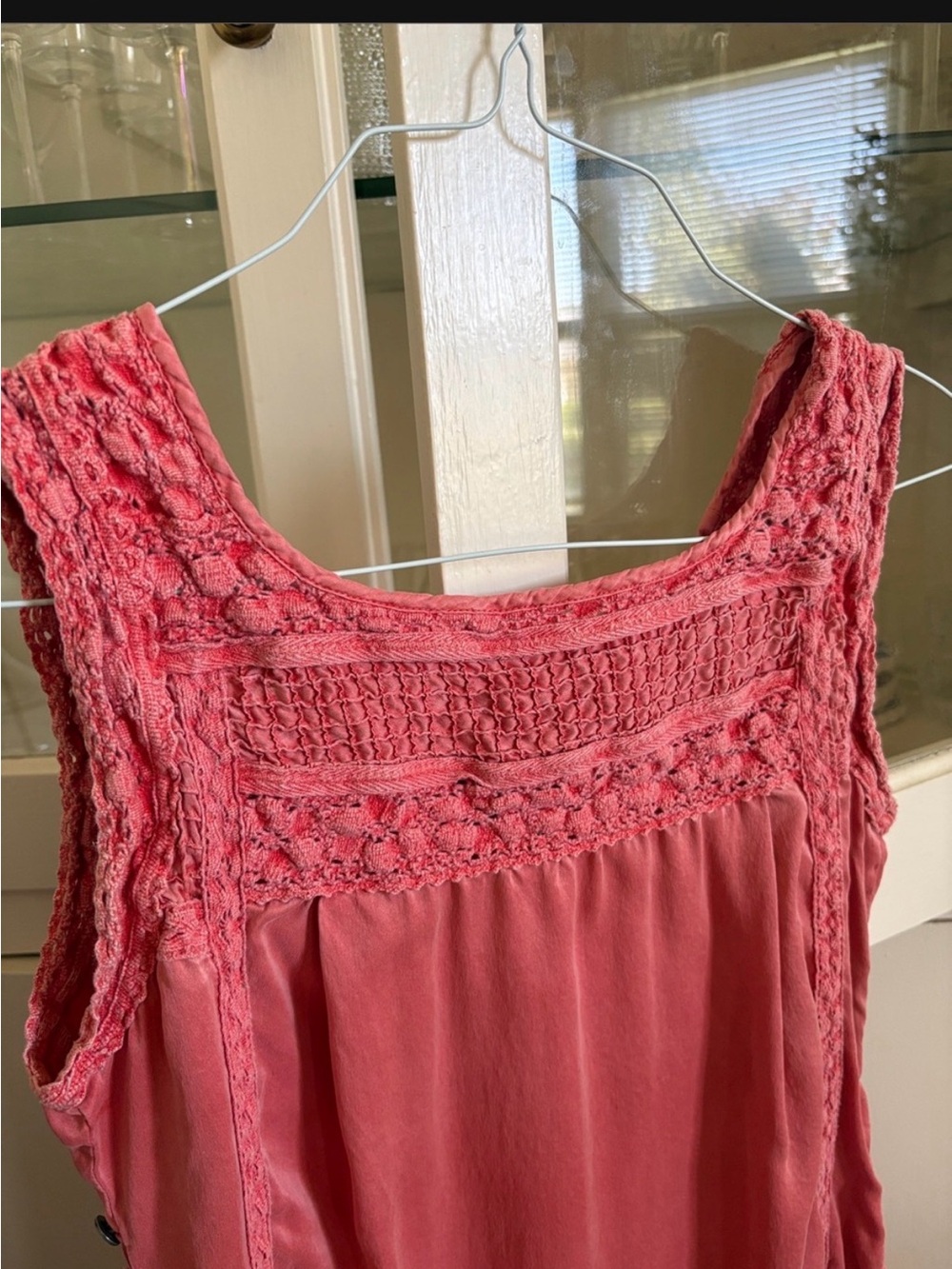 Free People Rosewood Lace Yoke Tank - Picture 8 of 8